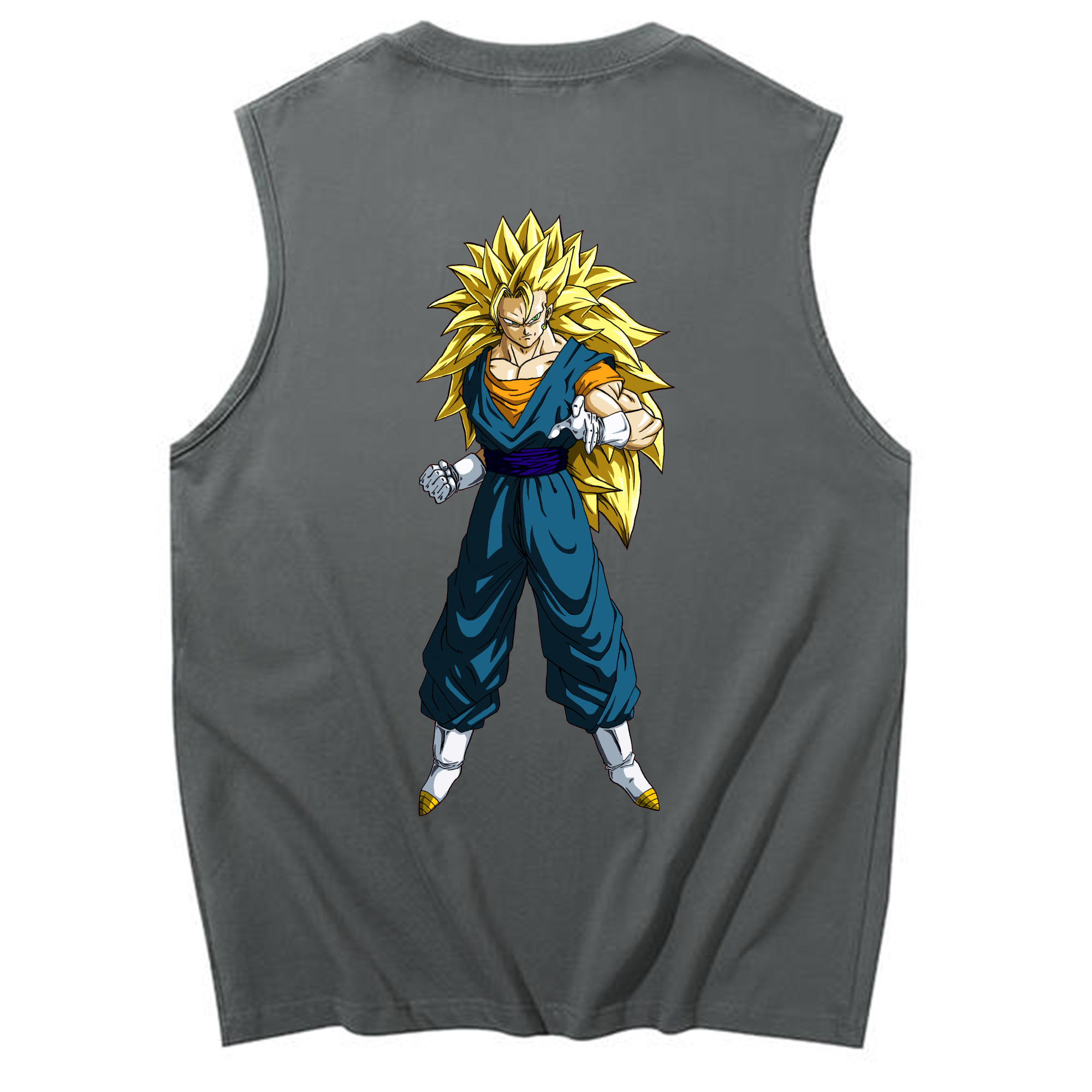 （画像用） ドラゴンボール ベジット DRAGON BALL Vegetto コットン100％タンクトップ（背面プリント）